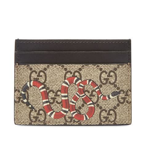 gucci card holder replica|gucci snake wallet card holder.